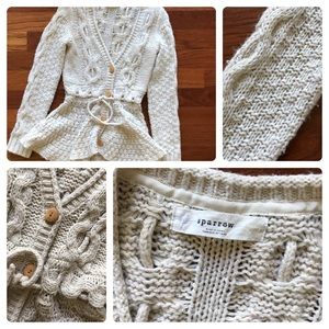Anthropologie Sweaters - Anthropologie’s Sparrow Peplum Sweater in Cream Anthropologie Sweaters - Anthropologie’s Sparrow Peplum Sweater in Cream
